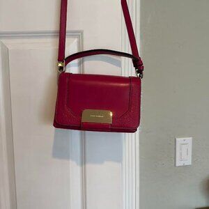 Stuart Weitzman Fuchsia Leather Crossbody Bag